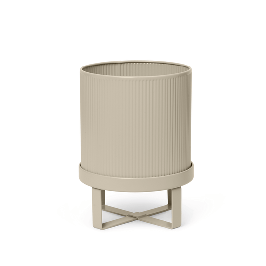 Ghiveci cu Suport din Otel BAU Crem S 18cm FERM LIVING