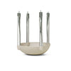 Decoratiuni - Suport Pentru Lumanari Bej Din Ceramica L FERM Living