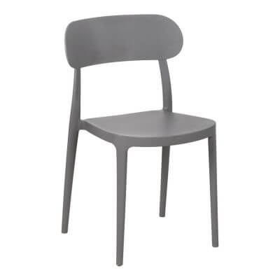 Scaun din Plastic Gri Ixia