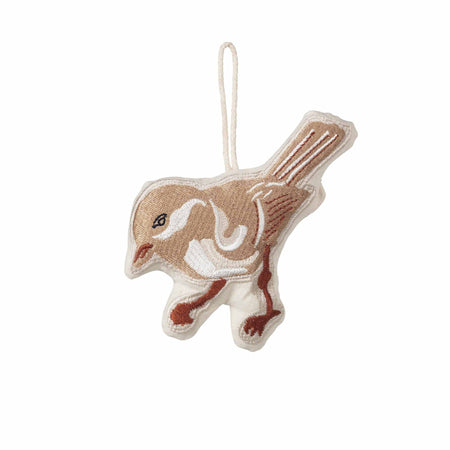 Pasare Decorativa Bej din Textil BROSTE COPENHAGEN