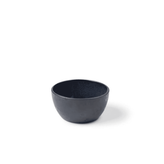 Bol Ceramic Negru cu Interior Albastru Inchis (dia 10 cm)