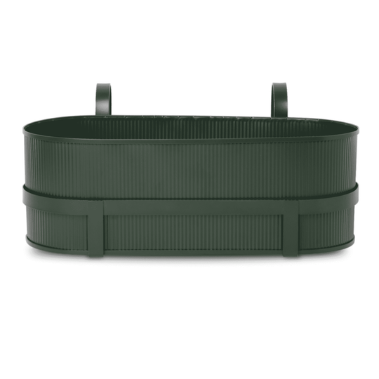 Jardiniera din Otel Verde BAU BALCONY BOX 45cm FERM LIVING