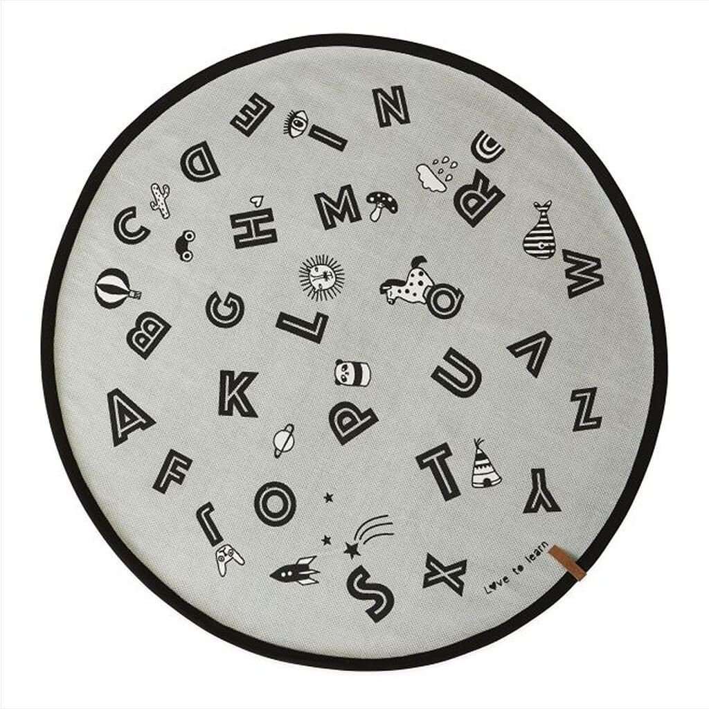 Covor Rotund The Alphabet OYOY