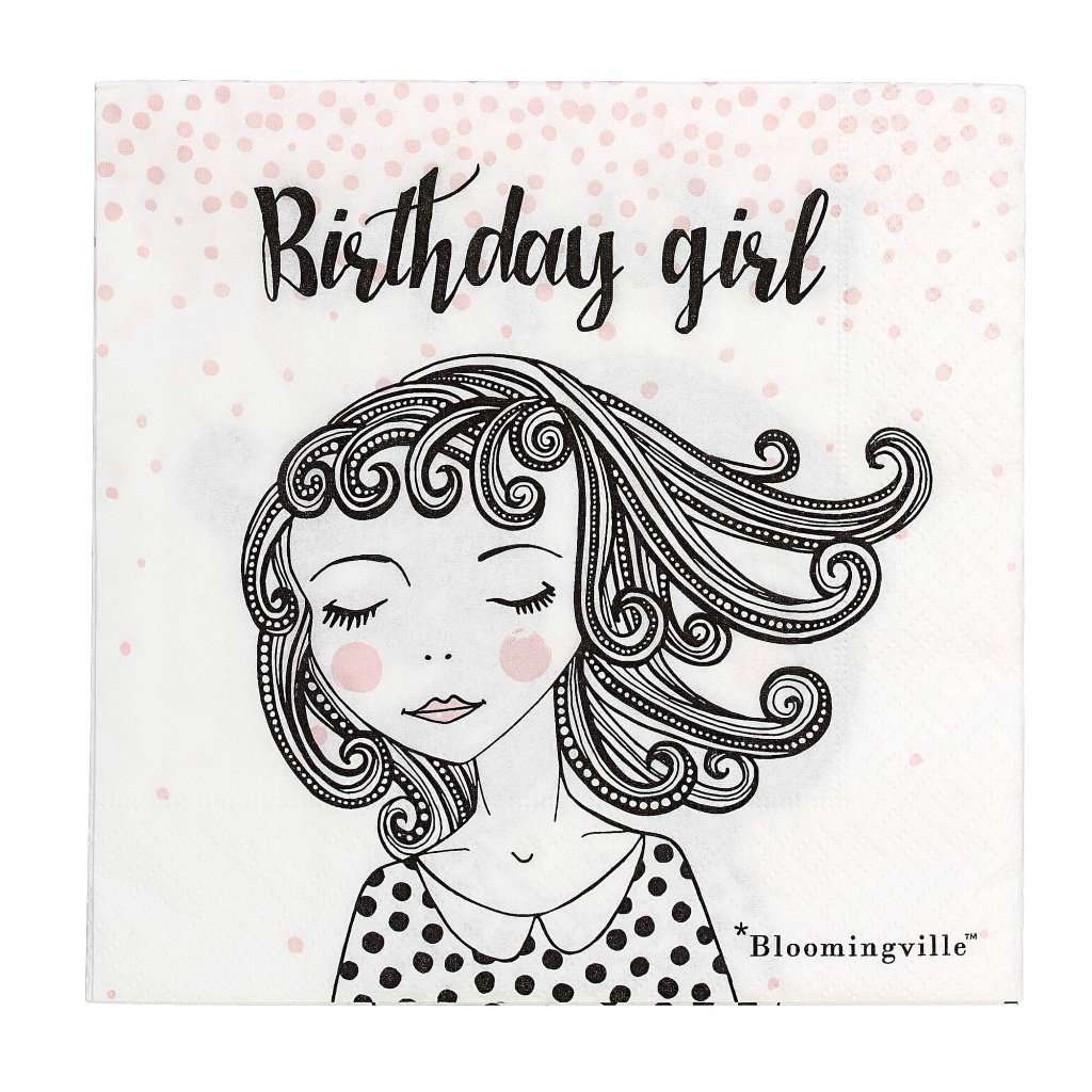 Set Servetele BIRTHDAY GIRL Bloomingville