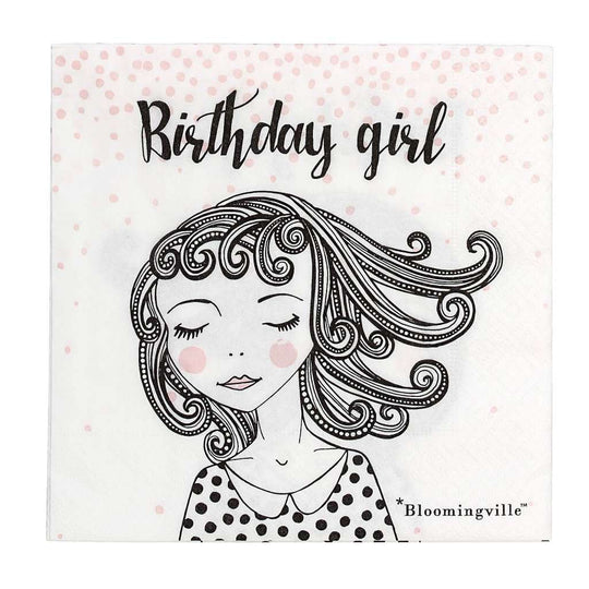 Set Servetele BIRTHDAY GIRL