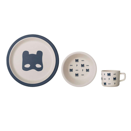 Set Servire Superhero Albastru( set 3 buc) Bloomingville