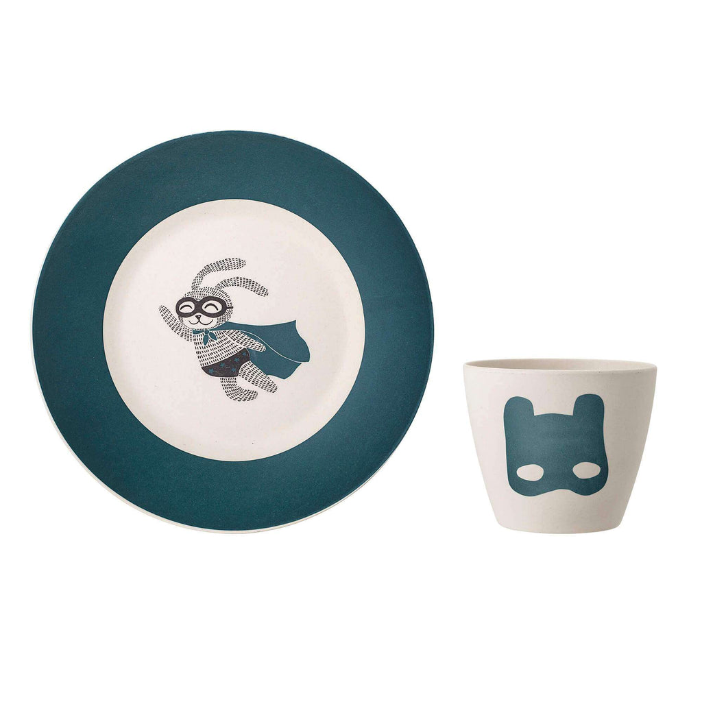 Set Servire Superhero Verde( set 2 buc) Bloomingville