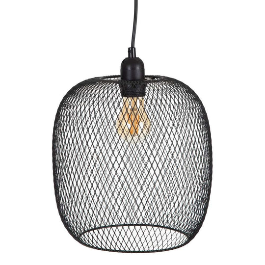 Lampa Suspendata din Metal Negru 25cm IXIA