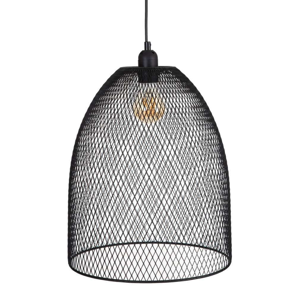 Lampa Suspendata din Metal Negru 36cm IXIA