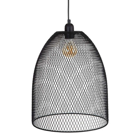 Lampa Suspendata din Metal Negru 36cm IXIA