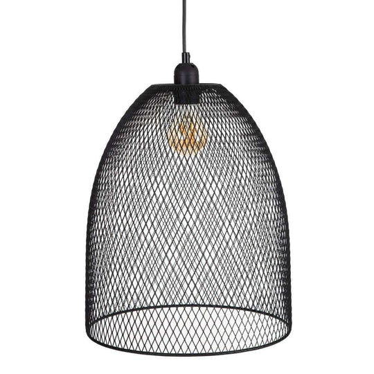 Lampa Suspendata din Metal Negru 36cm IXIA