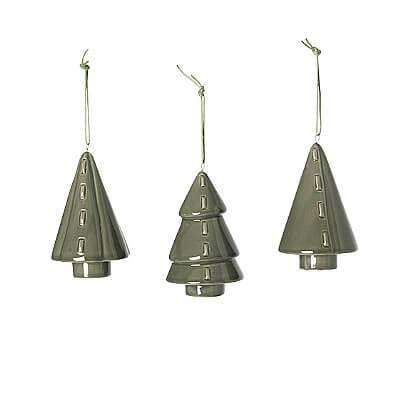 Set 3 Braduti Decorativi din Portelan Broste Copenhagen