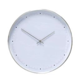 Ceas din Metal Alb Hubsch
