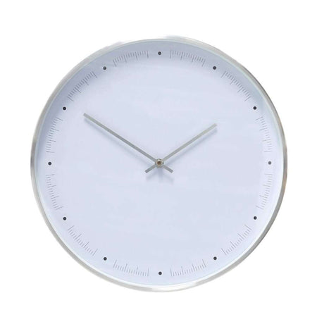Ceas din Metal Alb Hubsch