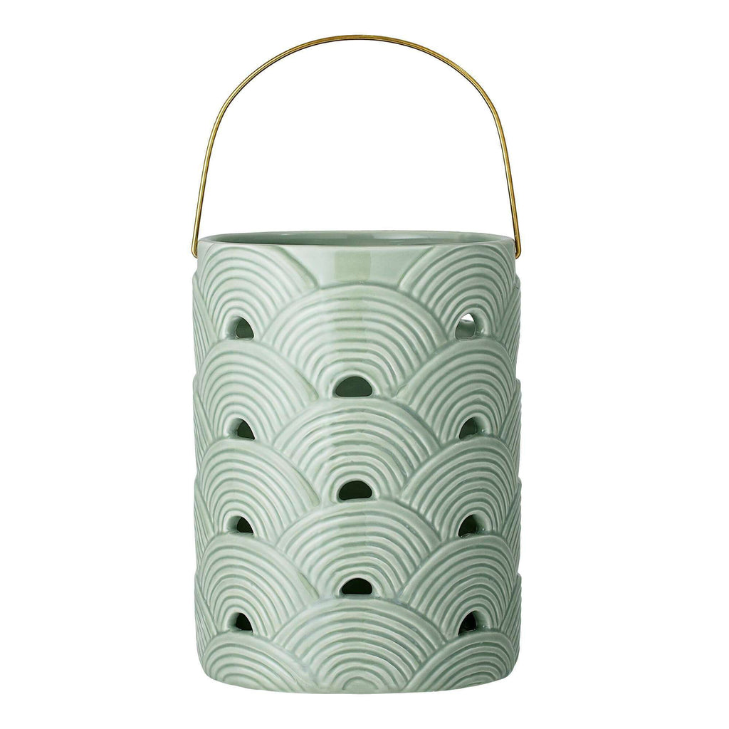 Felinar din Ceramica Verde Bloomingville