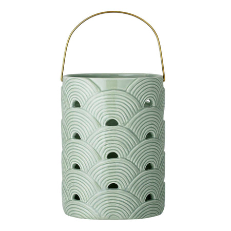 Felinar din Ceramica Verde Bloomingville