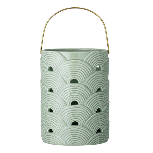 Felinar din Ceramica Verde Bloomingville