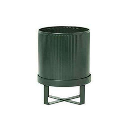 Ghiveci cu Suport din Otel Verde BAU POT S 18cm FERM LIVING