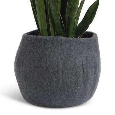 Ghiveci Gri Inchis din Fetru L AVEVA