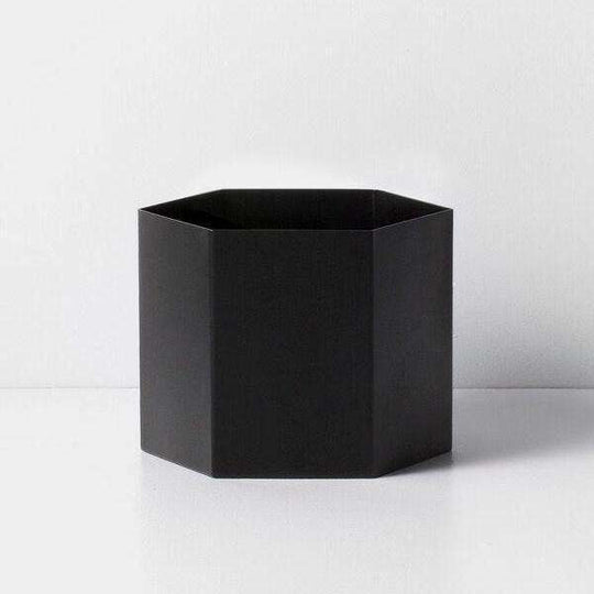 Ghiveci Hexagon Negru FERM LIVING
