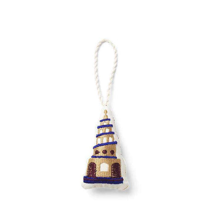 Ornament din Bumbac cu Broderie Multicolora Church FERM LIVING