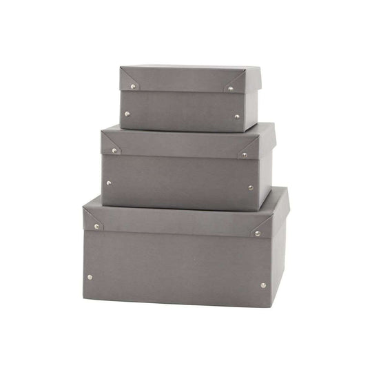 Set 3 Cutii Depozitare Dreptunghiulare MEMO