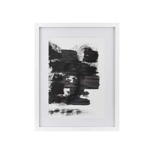 Tablou cu Rama de Lemn Alb SPONGE