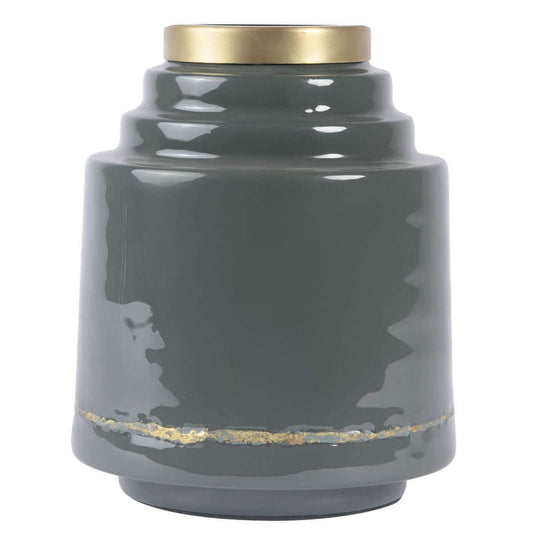 Vaza Gri din Metal OLIA