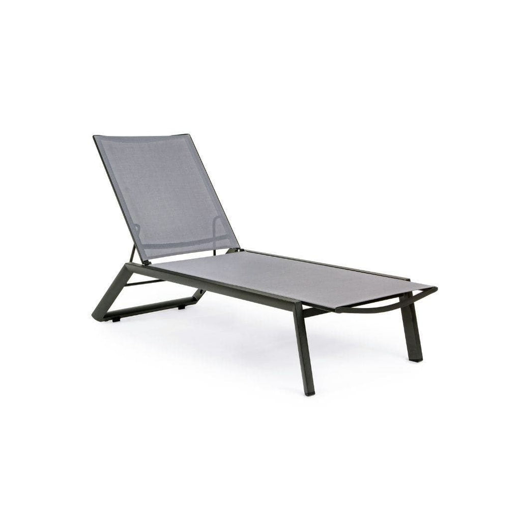 Sezlong cu Roti din Metal Gri Inchis Cruise BIZZOTTO