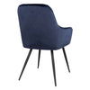 Scaun din Catifea Albastra si Otel HARBO HOUSE NORDIC