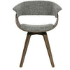 Scaun din Lemn Tapitat Gri CATCH BePureHome
