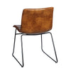 Scaun Maro din Piele Ecologica si Metal 45cm IXIA