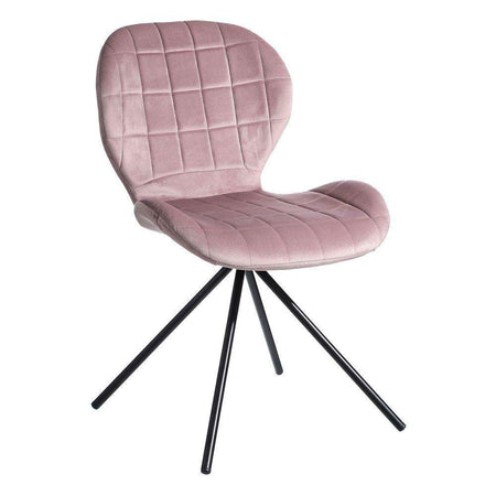 Scaun Roz din Material Textil si Metal 51cm IXIA