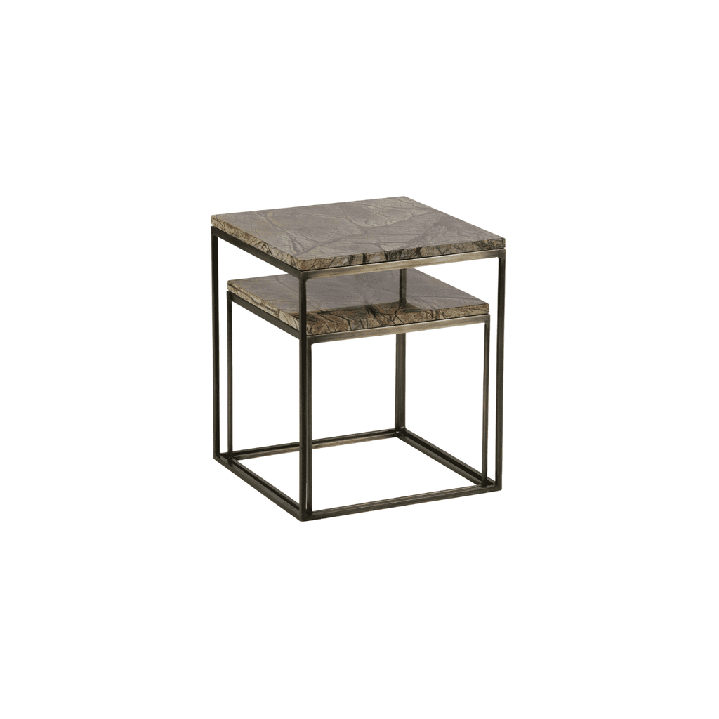 Set de 2 Masute de Cafea MELLOW din Marmura Maro WOOOD