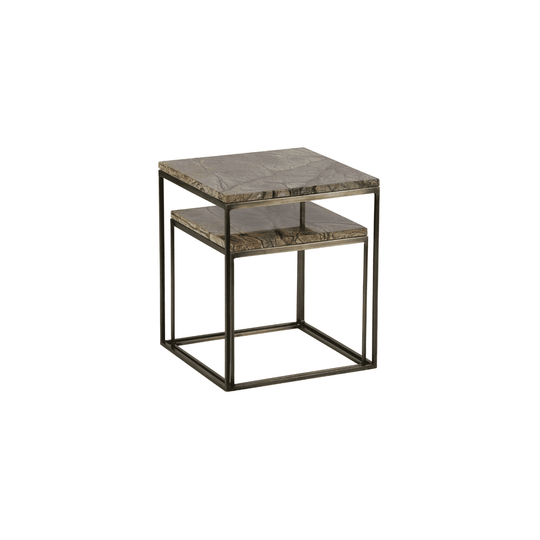 Set de 2 Masute de Cafea MELLOW din Marmura Maro WOOOD