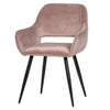 Set de 2 Scaune JELLE din Catifea Roz WOOOD