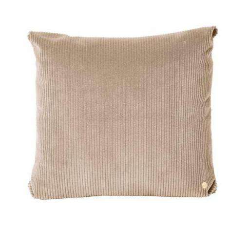 Perna Decorativa Patrata din Bumbac Bej CORDUROY 45x45cm